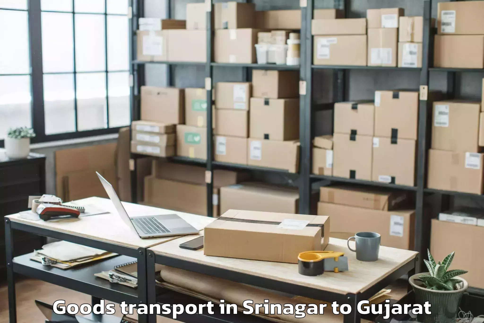 Easy Srinagar to Sidhpur Goods Transport Booking